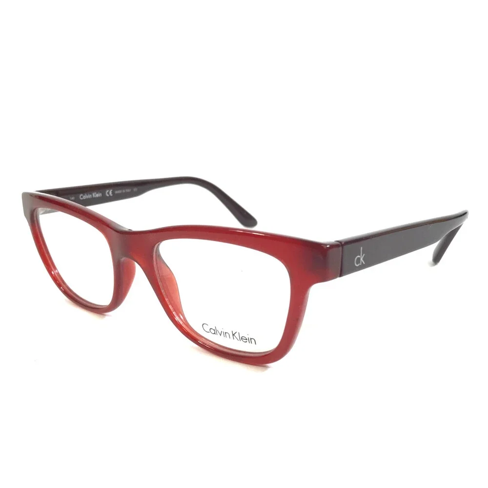 Calvin Klein Eyeglasses Frames CK5908 615 Brown Red Cat Eye Full Rim 51-18-140